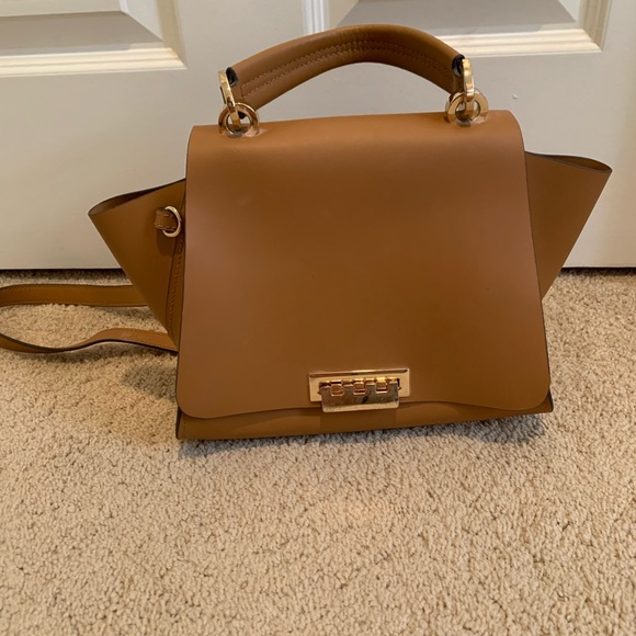 ZAC Zac Posen Eartha Iconic Top Handle Convertible Leather Backpack in Camel - Picture 3 of 10